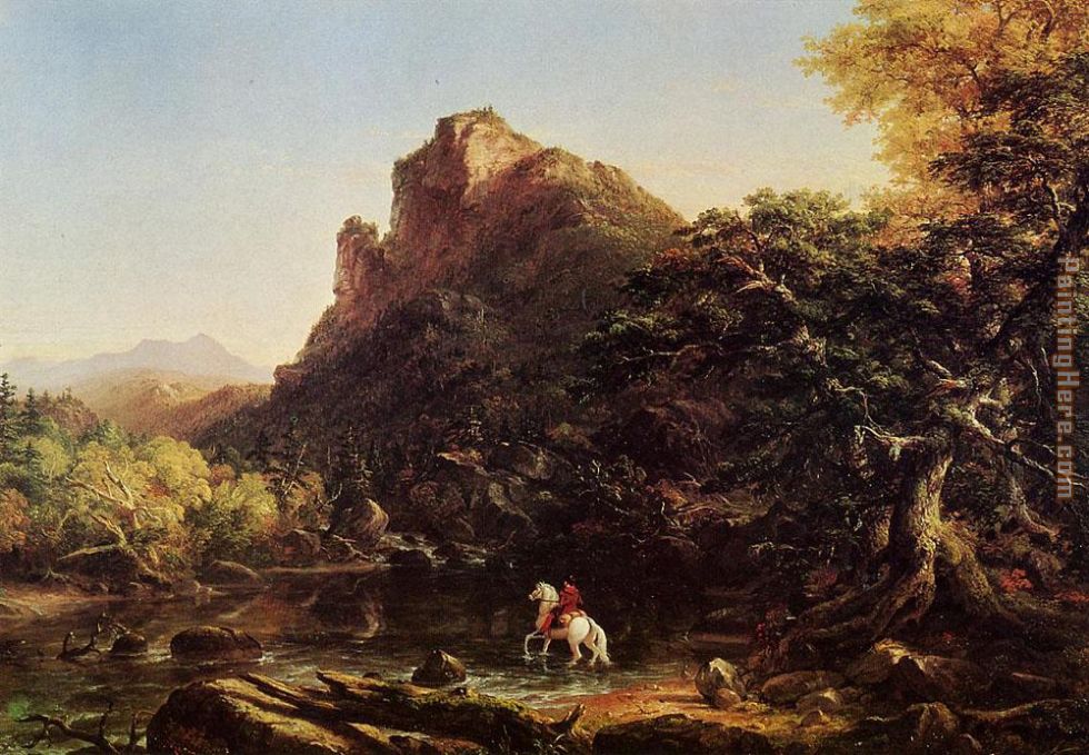 The Mountain Ford painting - Thomas Cole The Mountain Ford art painting